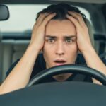 vecteezy man with hands on head in car looking shocked and scared 73676905sm